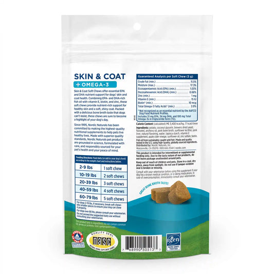 Pet Skin & Coat Soft Chews