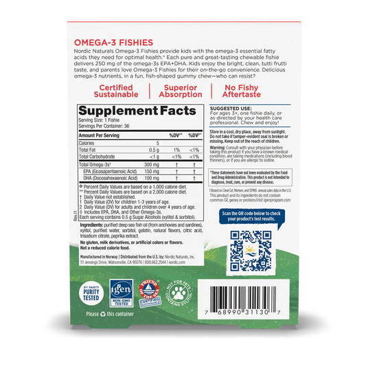 Zero Sugar Omega-3 Fishies